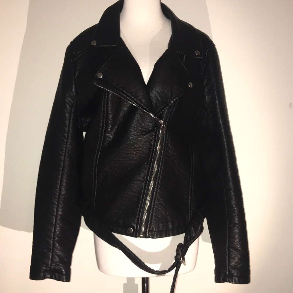 Faux Leather Moto Jacket- HOT! 🔥